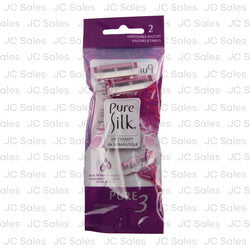 pure silk women 3 disposable razors 2 ct -- 12 per box
