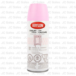 krylon chalky finish in exterior aerosol pink 12 oz -- 6 per case