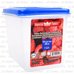 deep rectangular plast food storage 44 oz -- 48 per case