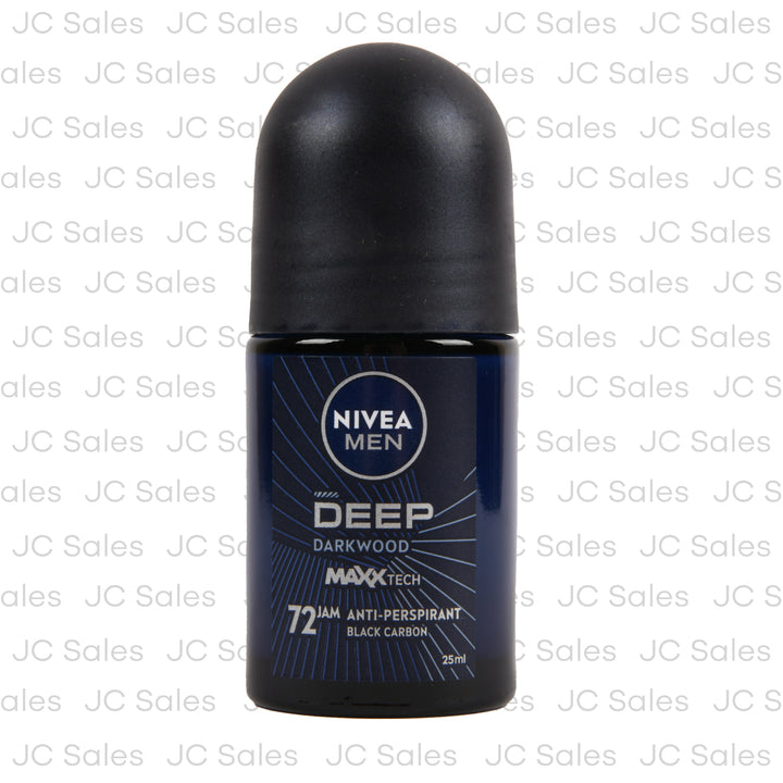 nivea roll on men deep 25 ml -- 30 per case