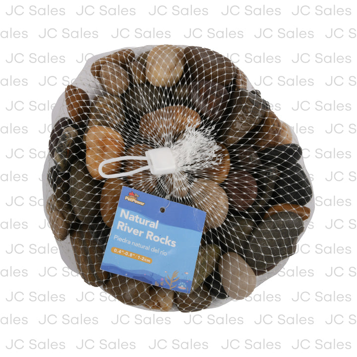 natural river polish rocks asst color 1-2 cm -- 10 per case