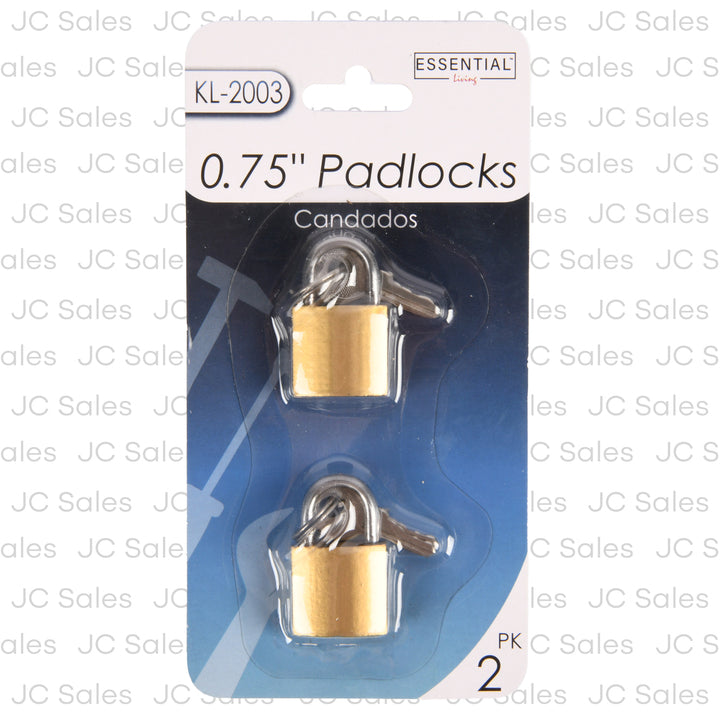 brass padlock 2pk 20mm -- 24 per box