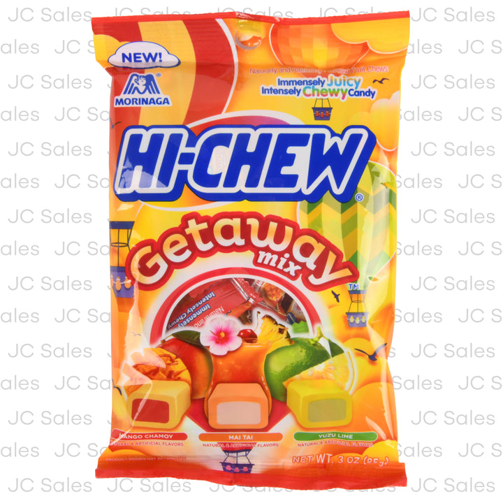 hi-chew juicy chewy candy getaway mix 3 oz -- 6 per case