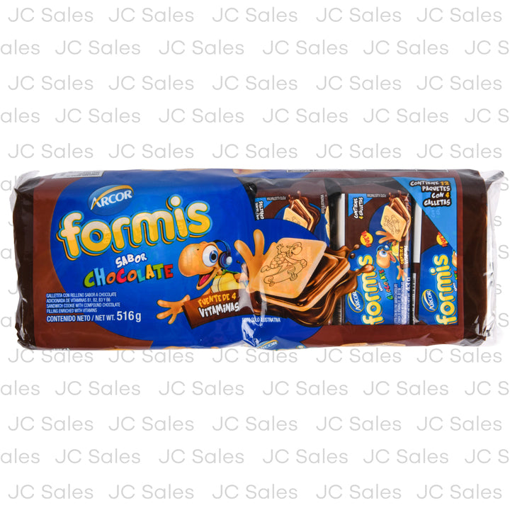 arcor formis chocolate cookies 12 pk 516 gr -- 12 per case