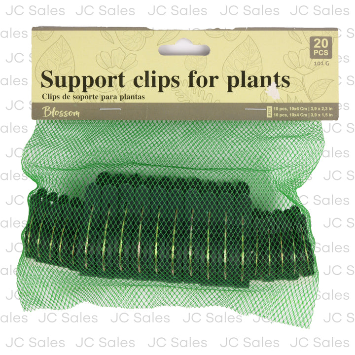 plastic plant support clips 20 pc -- 12 per box