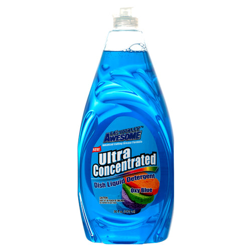 awesome ultra dish liquid oxy blue 50 oz -- 9 per case