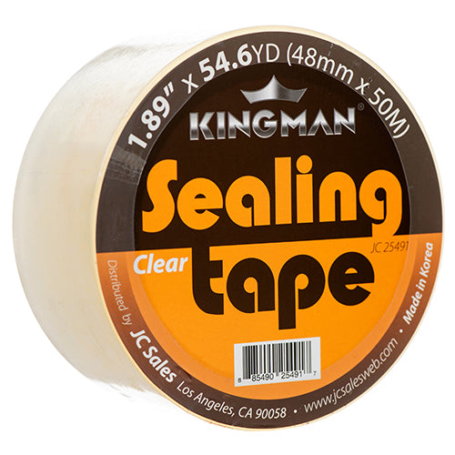 kingman packing tape clear - 1.89 in x 55 yds -- 36 per case