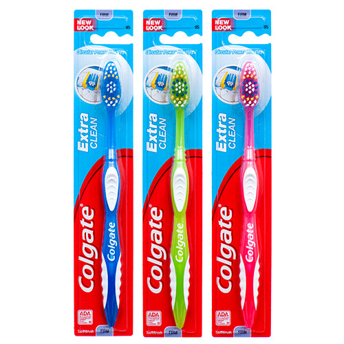 colgate extra clean firm toothbrushes -- 72 per case