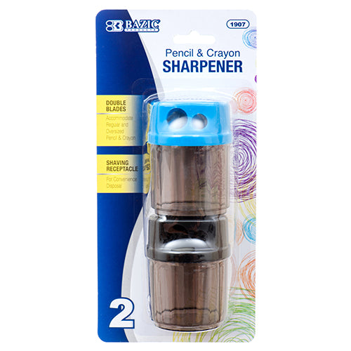 #bazic round dual blade pencil sharpeners  -- 24 per box