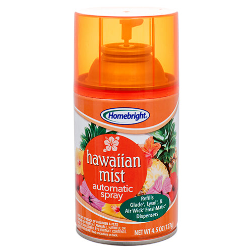 homebright hawaiian mist air freshener refill -- 12 per case