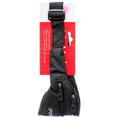nuvalu waist bag - 3 zipped pockets - bulk -- 24 per box