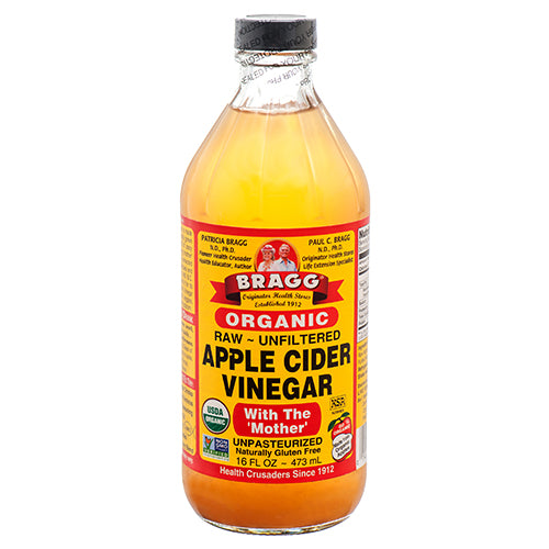 bragg apple cider vinegar  organic -- 12 per case