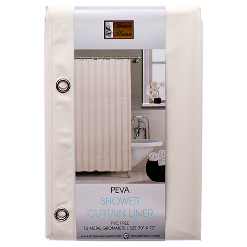 shower curtain liner #668-gbe - peva - heavy weight -- 6 per box