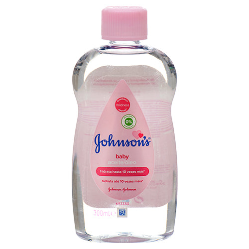 johnson's baby oil classic - 300ml pink label - bulk  -- 24 per case