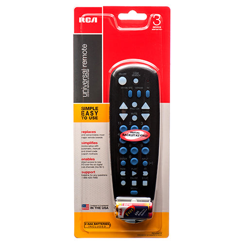 universal remote - rca - 36 pack - batteries included -- 6 per box