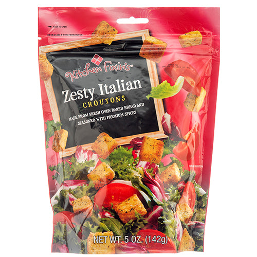 kitchen fixins zesty italian croutons - 5 oz -- 12 per case