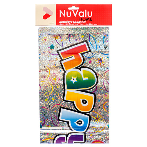 happy birthday banner - nuvalu  -- 24 per box