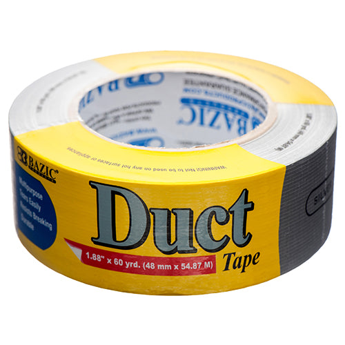 #bazic duct tape silver - 1.89 in x 60yds -- 12 per case