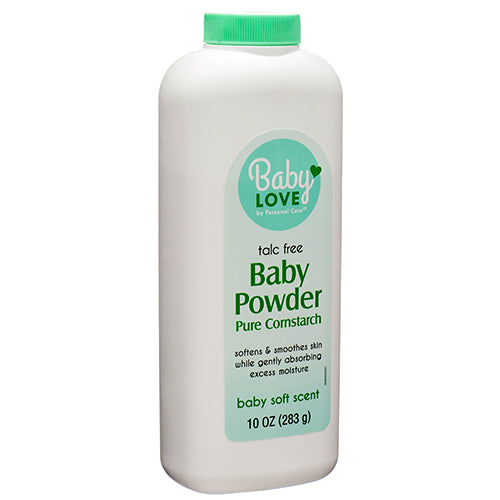 baby love cornstarch baby powder - 10 oz -- 12 per case