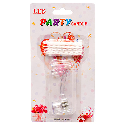 led flashing birthday candles - assorted colors -- 12 per box