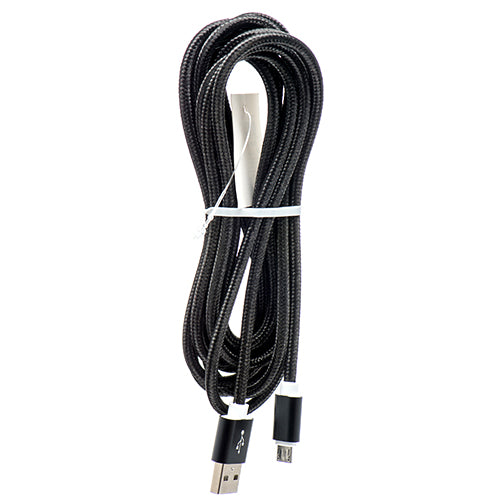 micro-usb charging cable 10ft - assorted colors -- 12 per box
