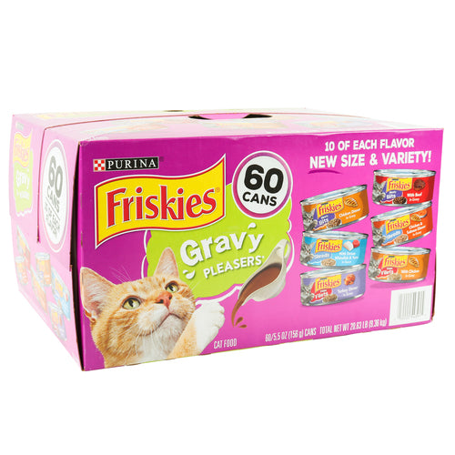 friskies gravy variety pack 5.5oz - 60 pouches -- 60 per case