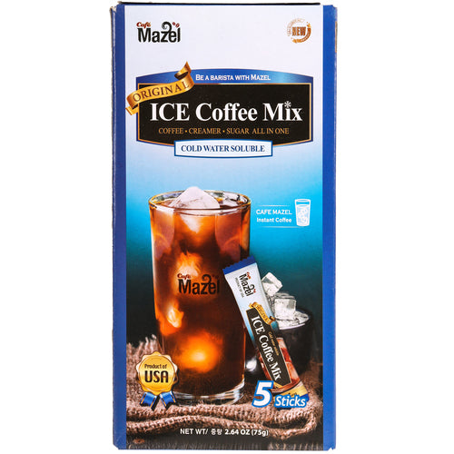 mazel ice coffee mix - 5 sticks -- 36 per case