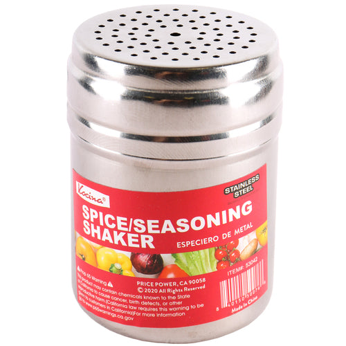 spice & seasoning shakers - stainless steel -- 10 per box
