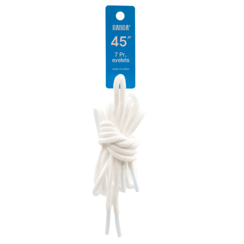 white round shoelaces - 45 inches  -- 12 per box