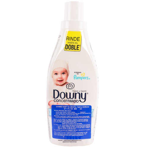 downy fabric softener 800ml - suave y gentil - -- 9 per case