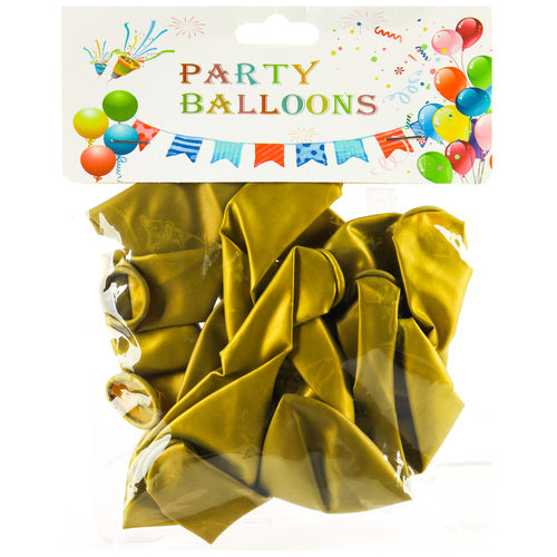 gold globos balloons - happy city - - aa pack -- 12 per box