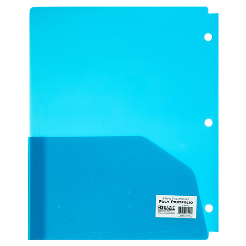 portfolio poly 48pcs w 2 pockets 6 asst clr -- 48 per case