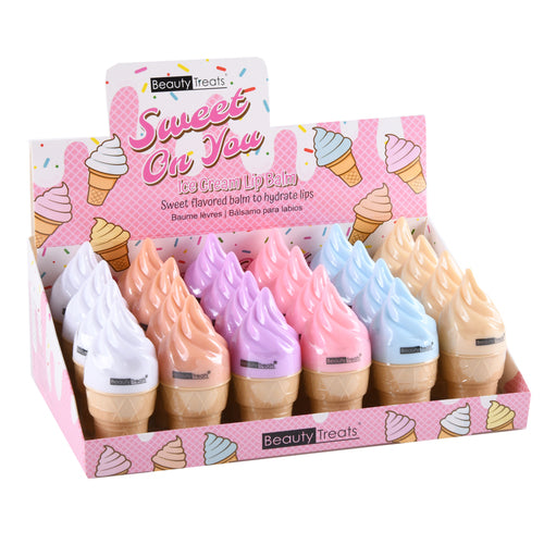 sweet on you lip balm - assorted colors -- 24 per box