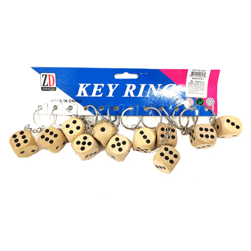 dice keychains - #1627 -- 12 per box