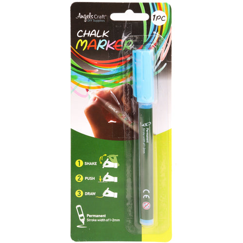 window markers - blue - party supplies -- 12 per box