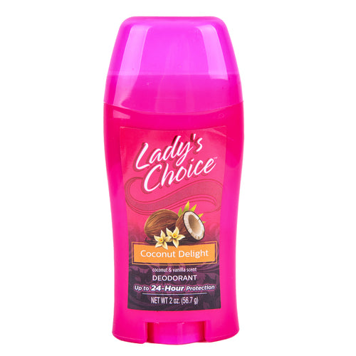 lady's choice deodorant - coconut -- 12 per case