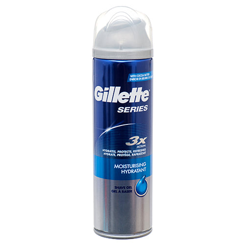 gillette shave gel moisturizing 200 ml -- 6 per case