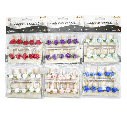 rose hanger craft figures - 6 asst colors -- 12 per box