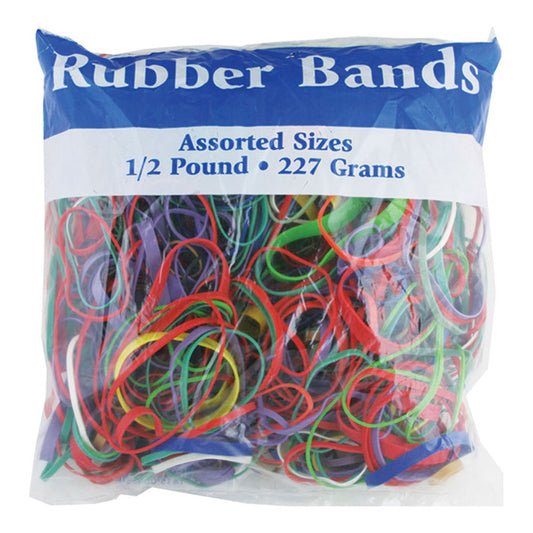 assorted dimensions 227g 0.5 lbs. rubber bands -- 48 per case