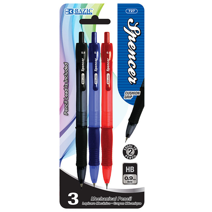 bazic spencer 0.9mm mechanical pencils -- 24 per box
