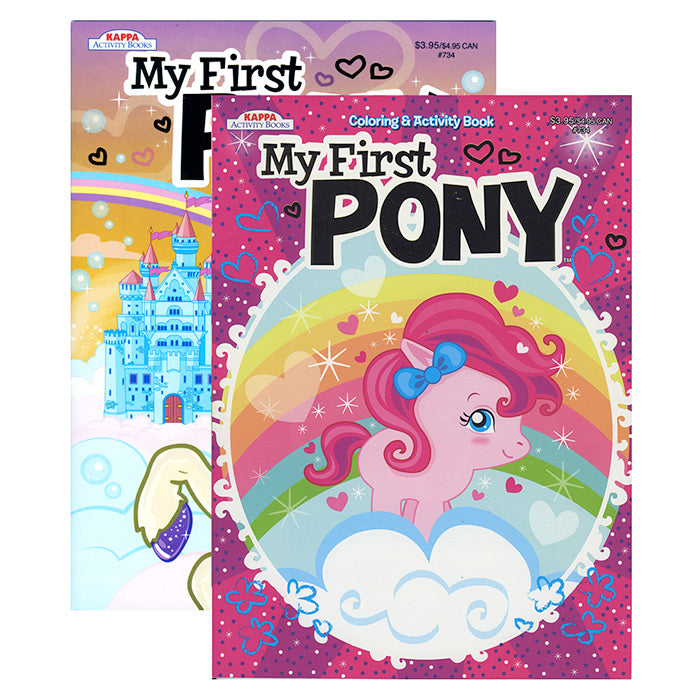 my first pony foil & embossed coloring & activity book -- 48 per case