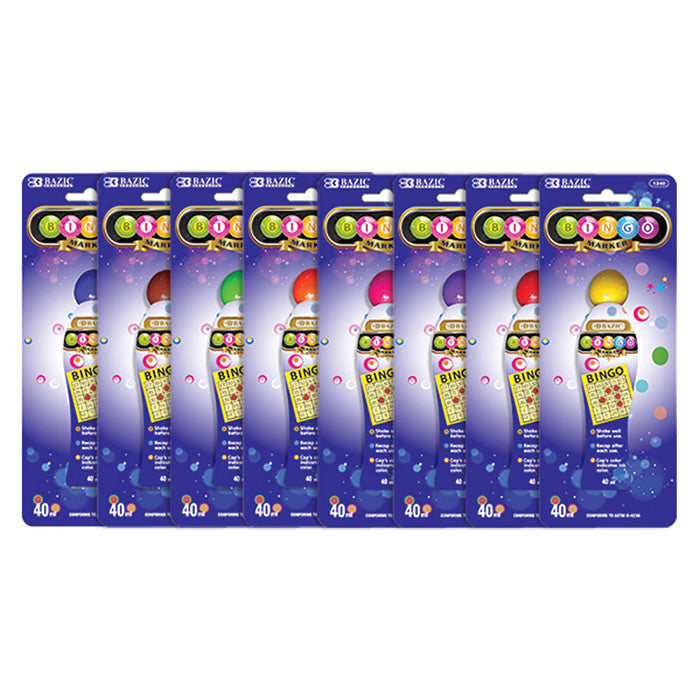 bazic 40 ml bingo marker -- 24 per box