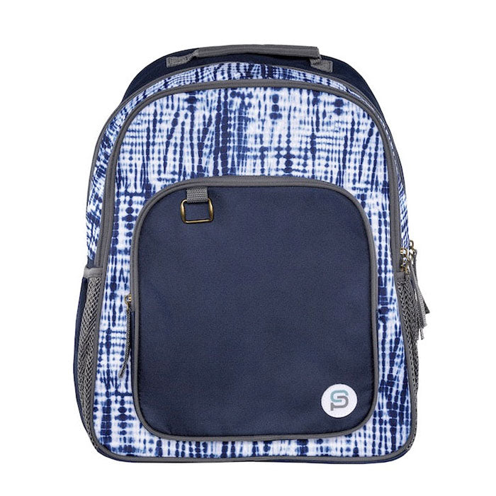 cavallero 17 inch blue tie- dye backpack -- 12 per case