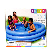 pool 3-ring 66x15 crystal blue - age 3+ -- 1 per box