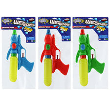 water guns - 8 pack - solid green blue orange - -- 36 per box