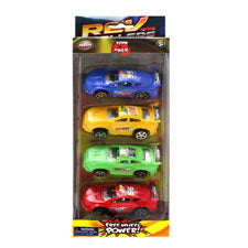 4 pcs 3.25 f w racing car in window box -- 24 per box