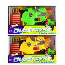 air blaster guns with foam darts in open box - -- 6 per box