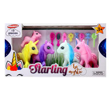 4 pcs 3.5 horse & 2.5 horse w/ 8 pcs accessories -- 6 per box