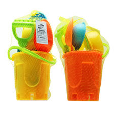 7 pieces sand play set - net bag -- 1 per box