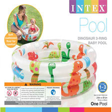 intex baby pool 24 x 8 3-ring bear age 1-3 shelf box -- 1 per box